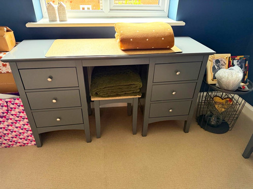 Grey painted wood - grey, set