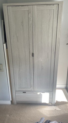 Arlo wardrobe grey - wardrobe,