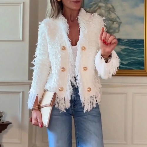 Elegant women tweed jacket - elegant,