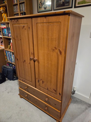Piece pine wardrobe and - pine,